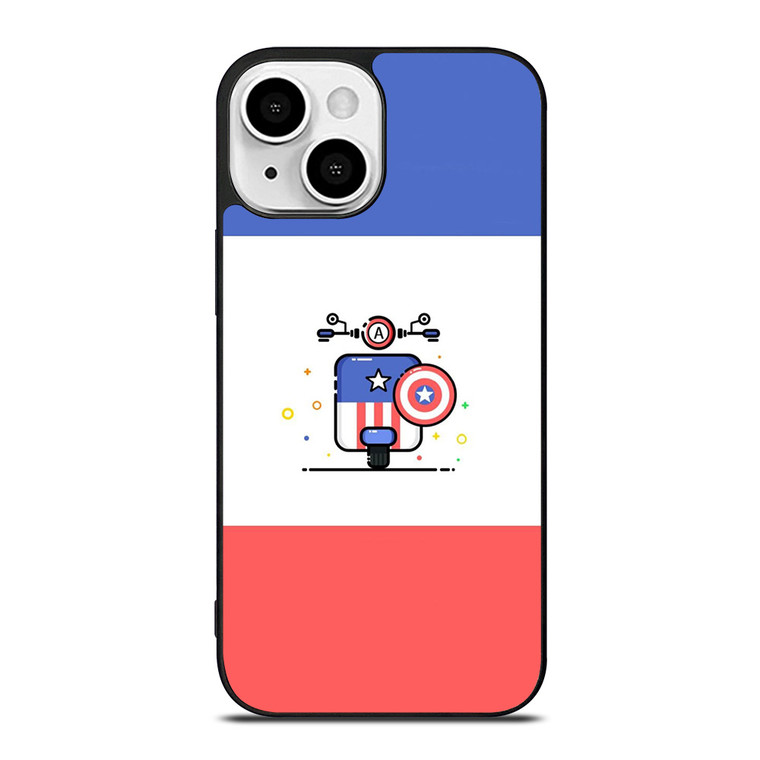 VESPA CAPTAIN AMERICA iPhone 13 Mini Case Cover