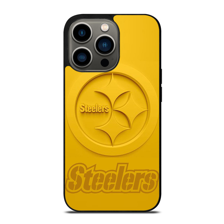 PITTSBURGH STEELERS YELLOW CRAFT iPhone 13 Pro Case Cover