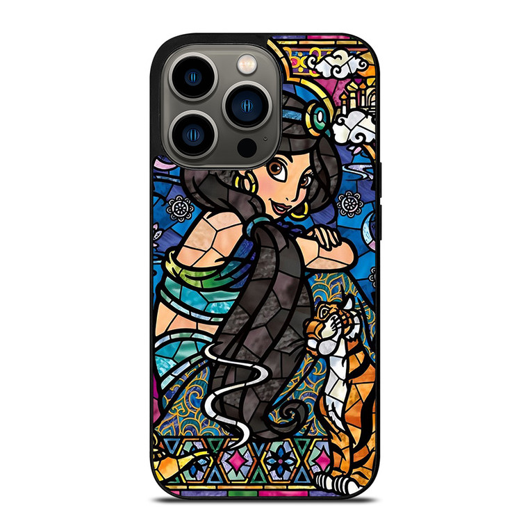 Princess Jasmine Aladdin Fairy Tale Stained iPhone 13 Pro Case Cover