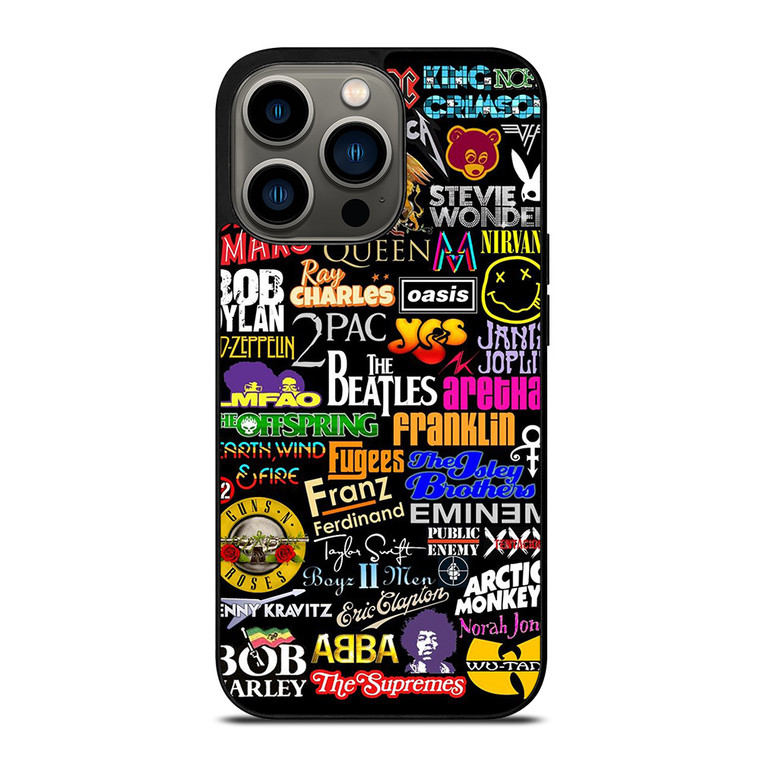 ROCK BAND COLLAGE iPhone 13 Pro Case Cover