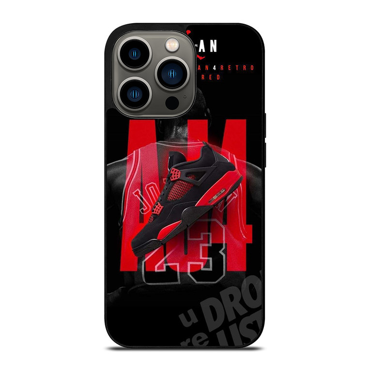 SHOES THUNDER RED JORDAN iPhone 13 Pro Case Cover
