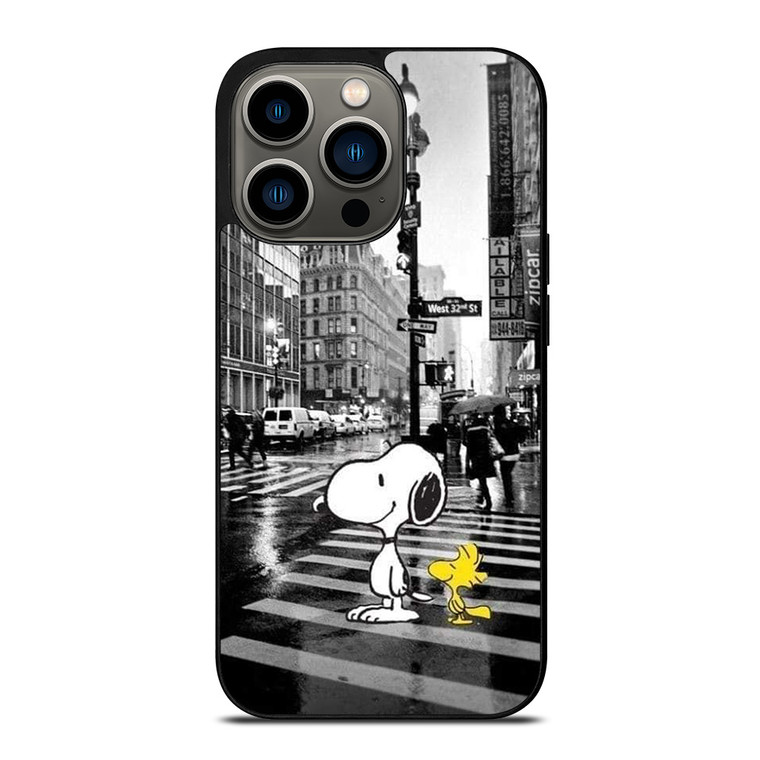 SNOOPY STREET RAIN iPhone 13 Pro Case Cover