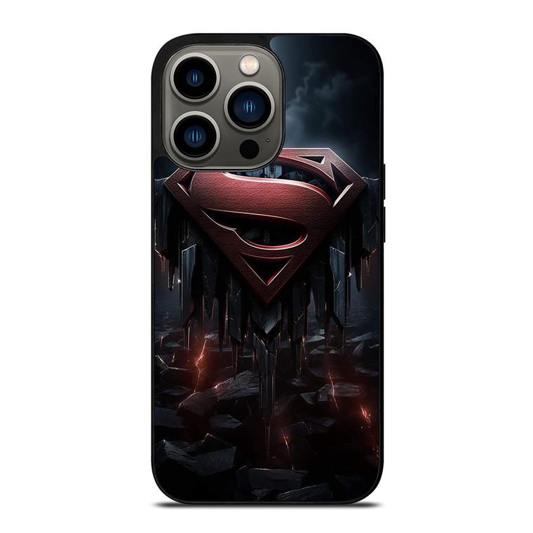 SUPERMAN DARK LOGO ICON iPhone 13 Pro Case Cover