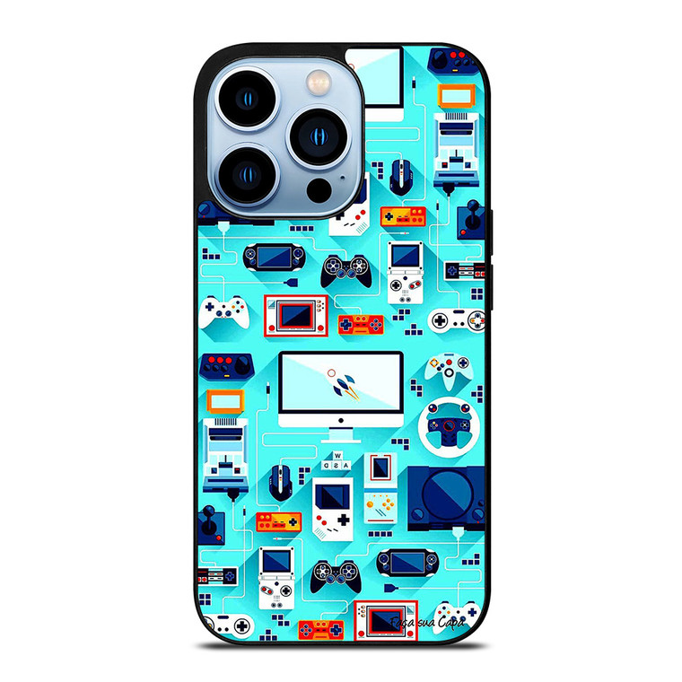 RETRO GAME FAMOUS CONSOL iPhone 13 Pro Max Case Cover