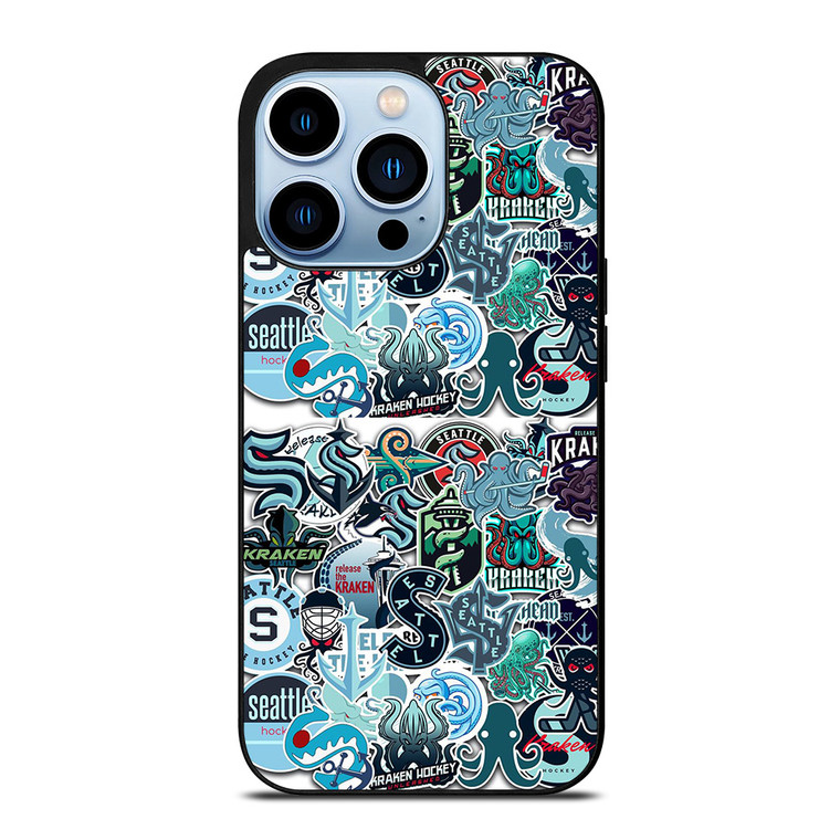 SEATTLE KRAKEN OCTOPUS COLLAGE iPhone 13 Pro Max Case Cover