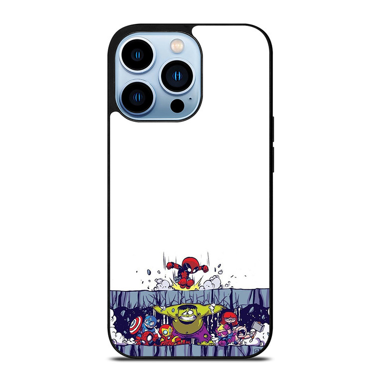 SPIDERMAN VS ALL MARVEL HEROES KAWAII iPhone 13 Pro Max Case Cover