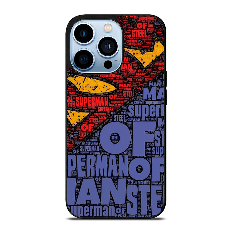 SUPERMAN LOGO ART WALL iPhone 13 Pro Max Case Cover