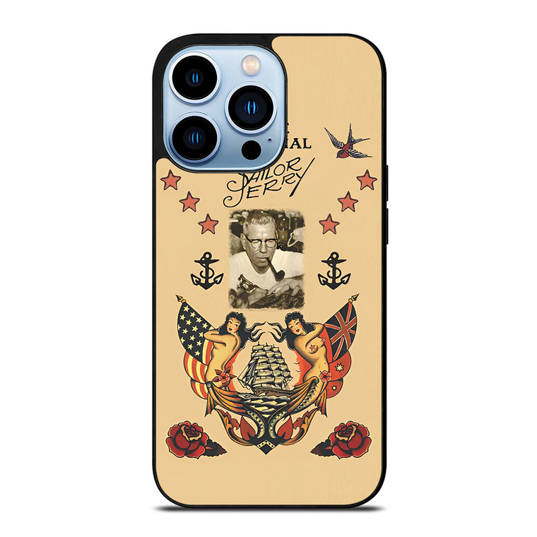 TATTOO SAILOR JERRY FACE iPhone 13 Pro Max Case Cover