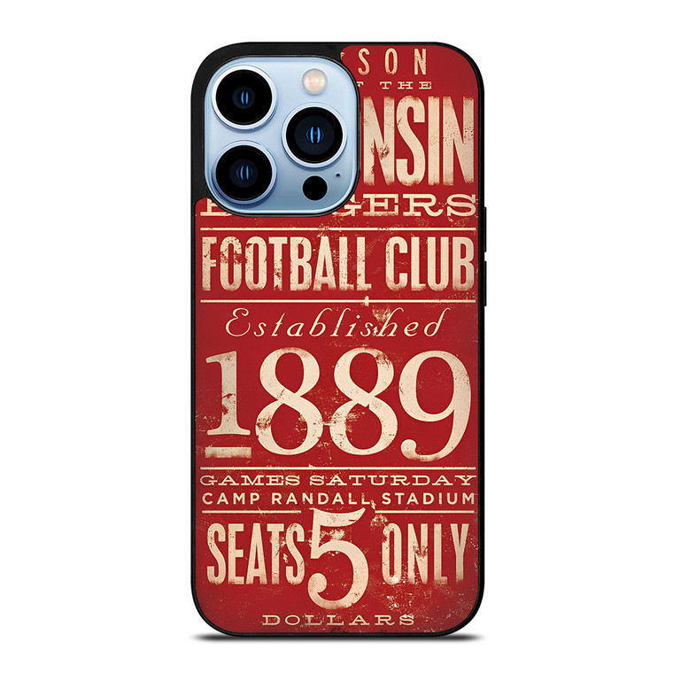 WISCONSIN BADGER OLD TICKET iPhone 13 Pro Max Case Cover