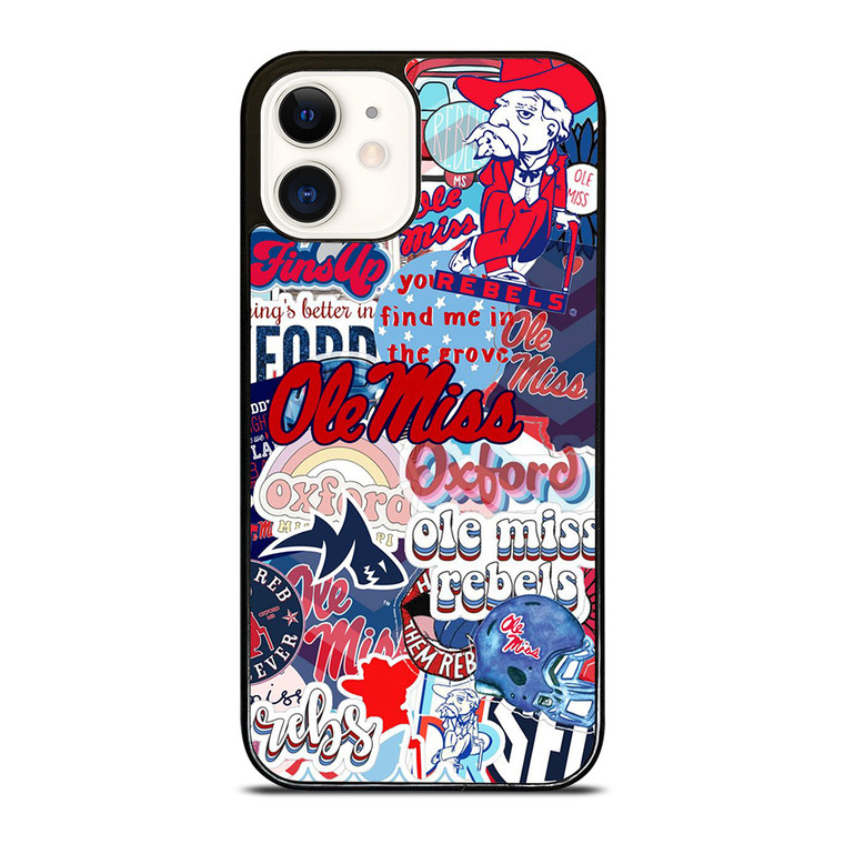 OLE MISS BASEBALL COLLAGE iPhone 12 Case Cover