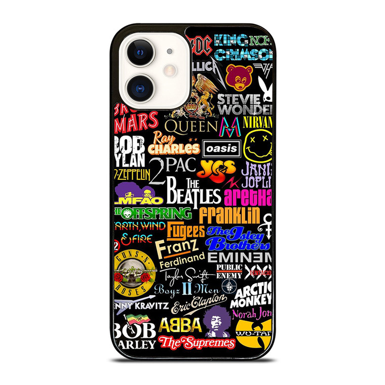 ROCK BAND COLLAGE iPhone 12 Case Cover