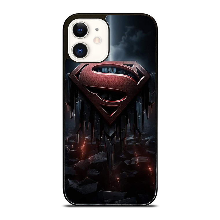SUPERMAN DARK LOGO ICON iPhone 12 Case Cover