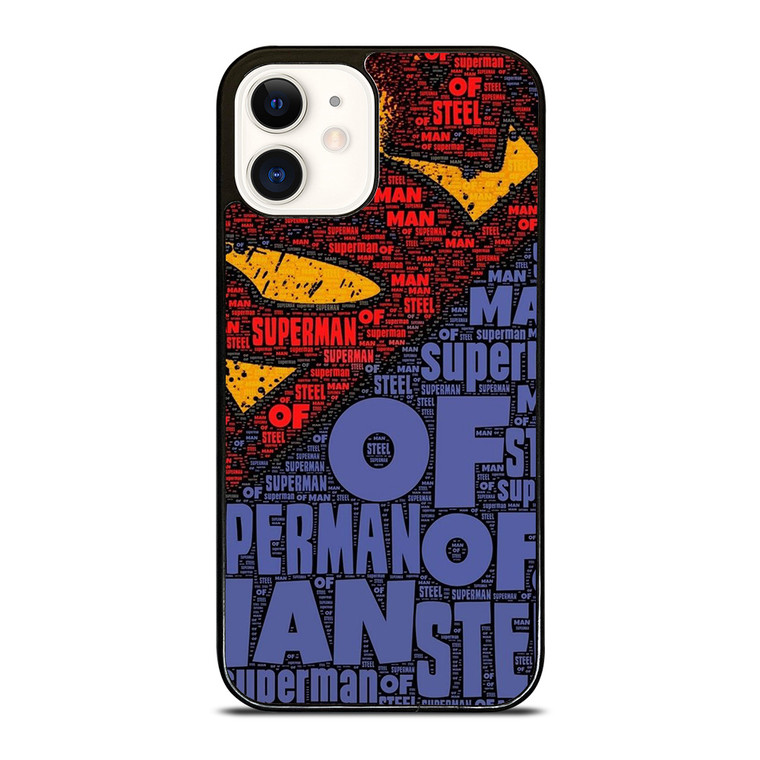 SUPERMAN LOGO ART WALL iPhone 12 Case Cover