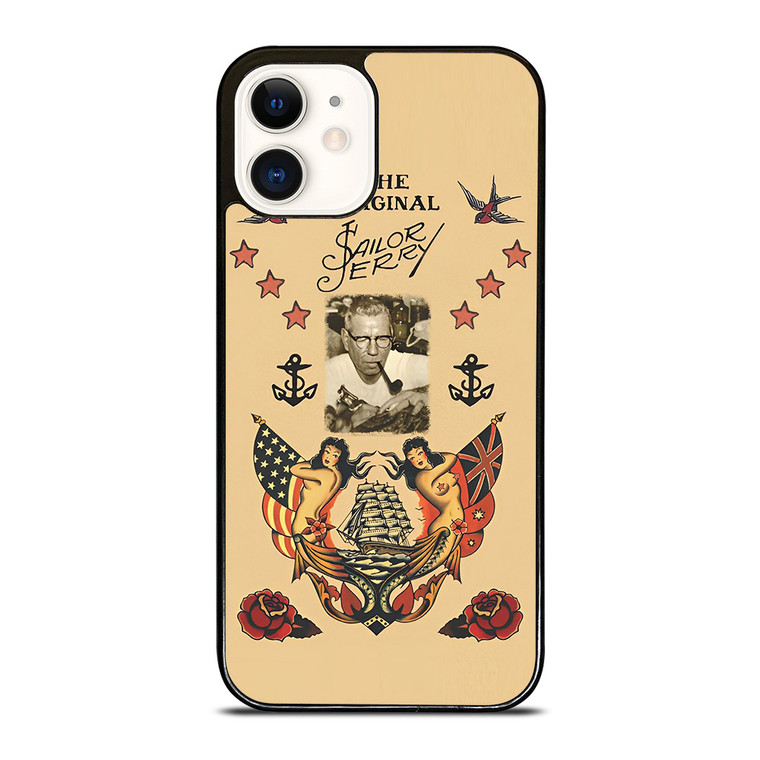 TATTOO SAILOR JERRY FACE iPhone 12 Case Cover