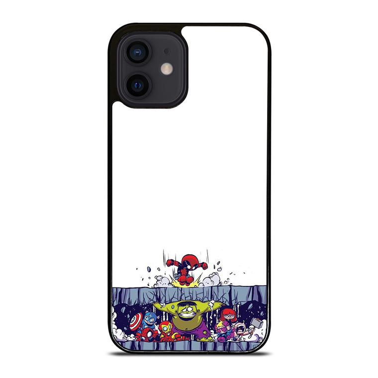 SPIDERMAN VS ALL MARVEL HEROES KAWAII iPhone 12 Mini Case Cover
