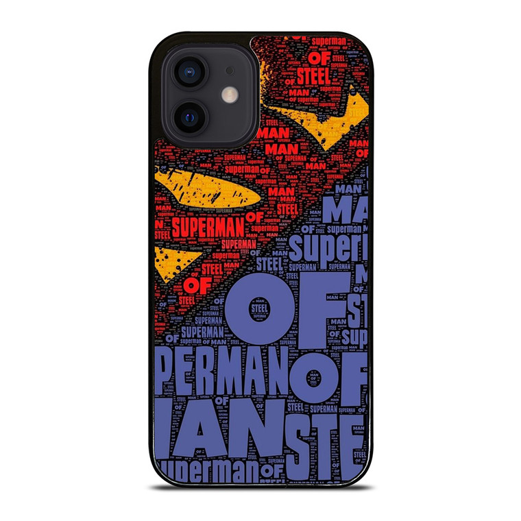 SUPERMAN LOGO ART WALL iPhone 12 Mini Case Cover
