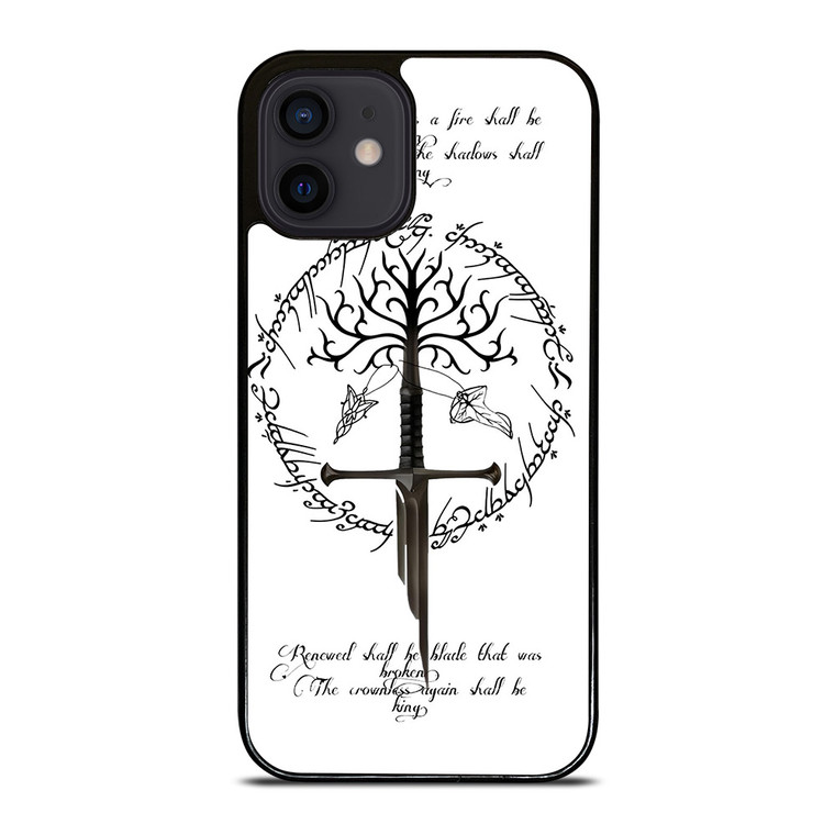 TREE LORD OF THE RING SWORD iPhone 12 Mini Case Cover