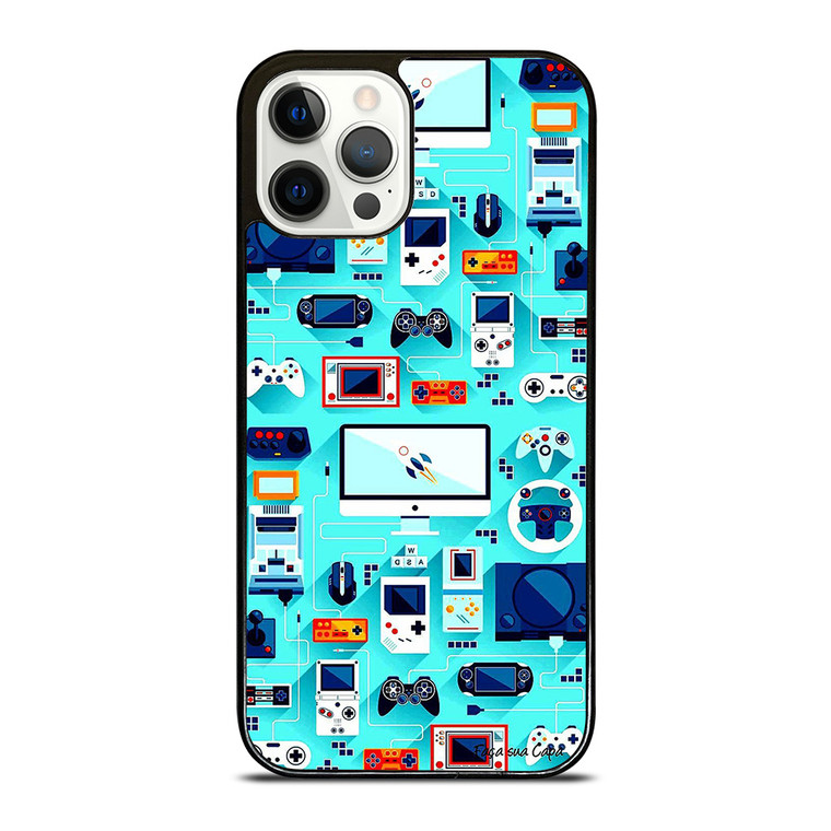 RETRO GAME FAMOUS CONSOL iPhone 12 Pro Case Cover