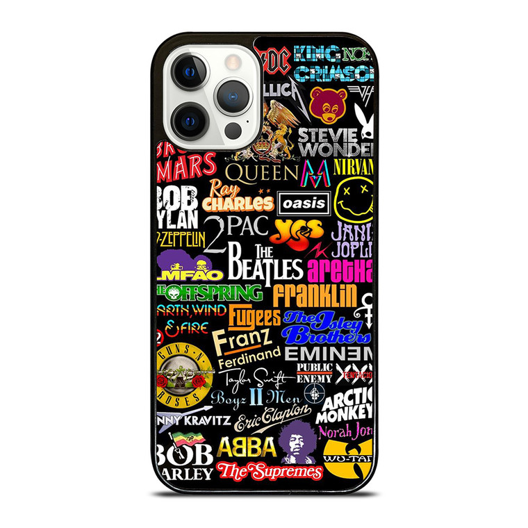 ROCK BAND COLLAGE iPhone 12 Pro Case Cover