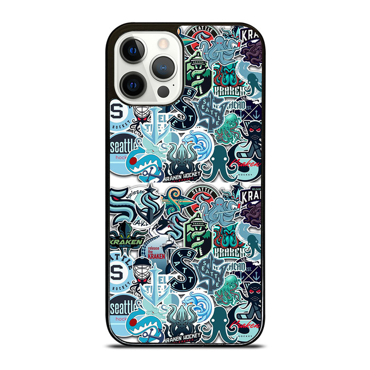 SEATTLE KRAKEN OCTOPUS COLLAGE iPhone 12 Pro Case Cover