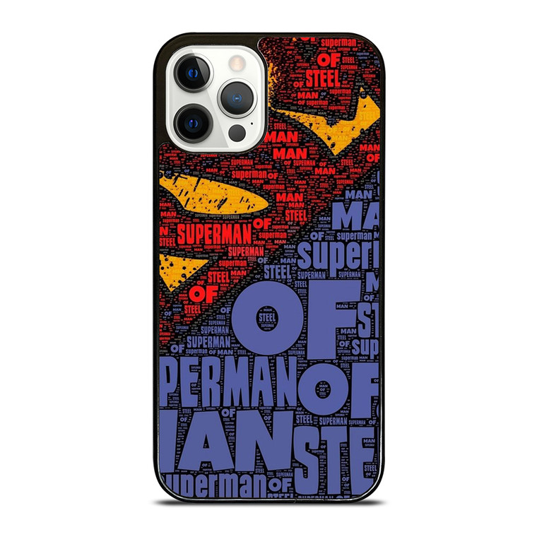 SUPERMAN LOGO ART WALL iPhone 12 Pro Case Cover