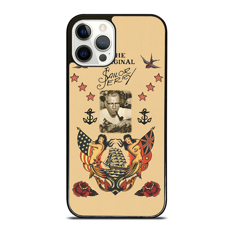 TATTOO SAILOR JERRY FACE iPhone 12 Pro Case Cover