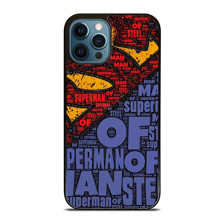 SUPERMAN LOGO ART WALL iPhone 12 Pro Max Case Cover