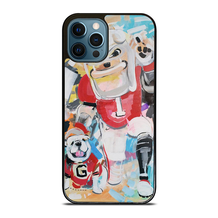 UNIVERSITY OF GEORGIA BULLDOGS UGA ART iPhone 12 Pro Max Case Cover