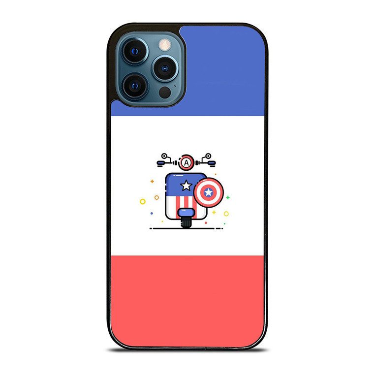 VESPA CAPTAIN AMERICA iPhone 12 Pro Max Case Cover