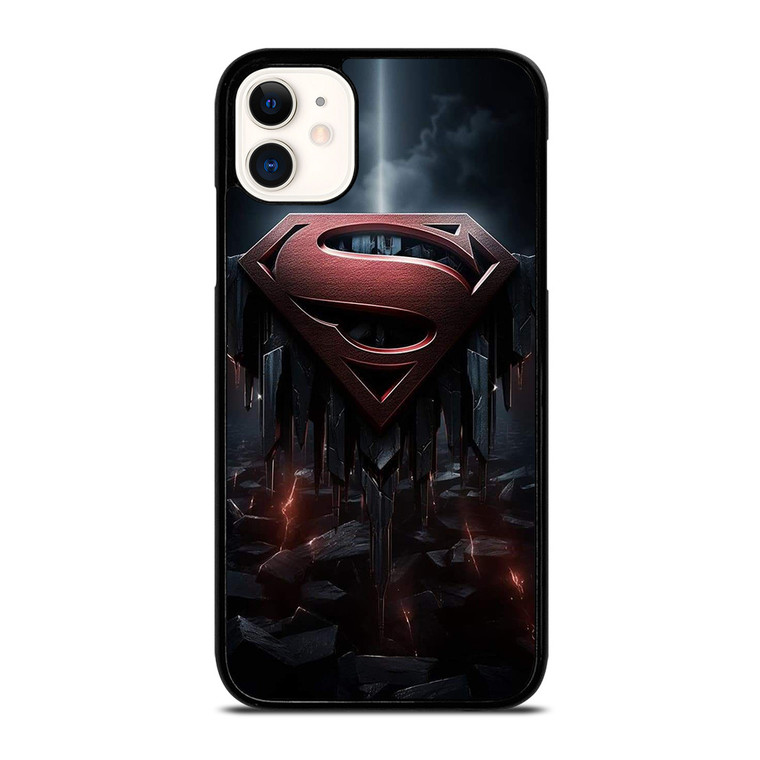 SUPERMAN DARK LOGO ICON iPhone 11 Case Cover