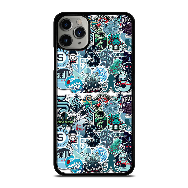 SEATTLE KRAKEN OCTOPUS COLLAGE iPhone 11 Pro Max Case Cover