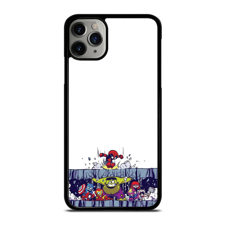 SPIDERMAN VS ALL MARVEL HEROES KAWAII iPhone 11 Pro Max Case Cover