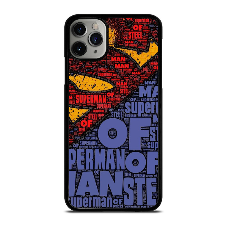 SUPERMAN LOGO ART WALL iPhone 11 Pro Max Case Cover