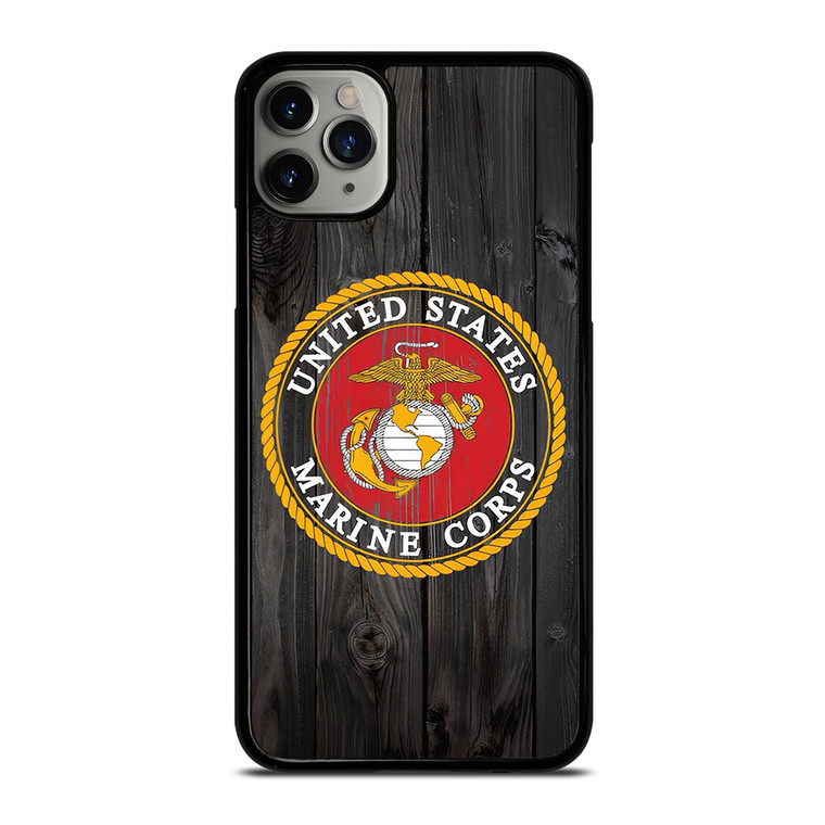 USMC US MARINE CORPS WOOD iPhone 11 Pro Max Case Cover