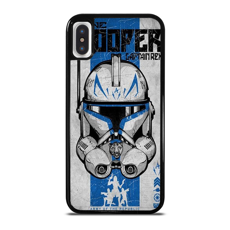 POSTER CLONE WARS STAR iPhone X / XS Case Cover