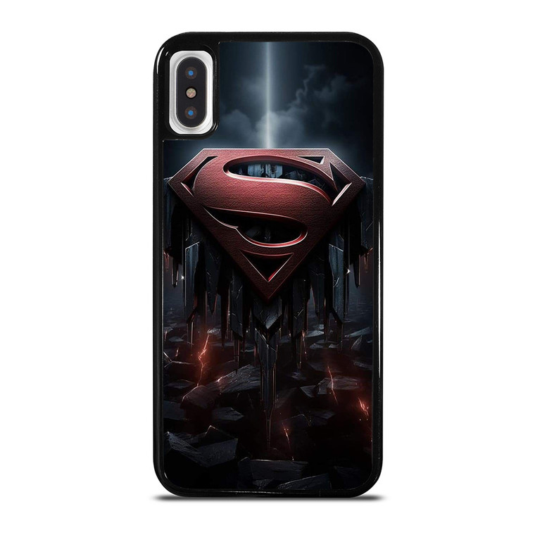 SUPERMAN DARK LOGO ICON iPhone X / XS Case Cover