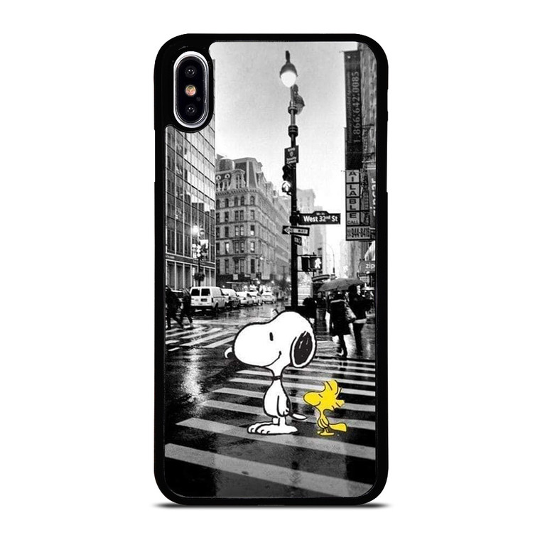 SNOOPY STREET RAIN iPhone XS Max Case Cover