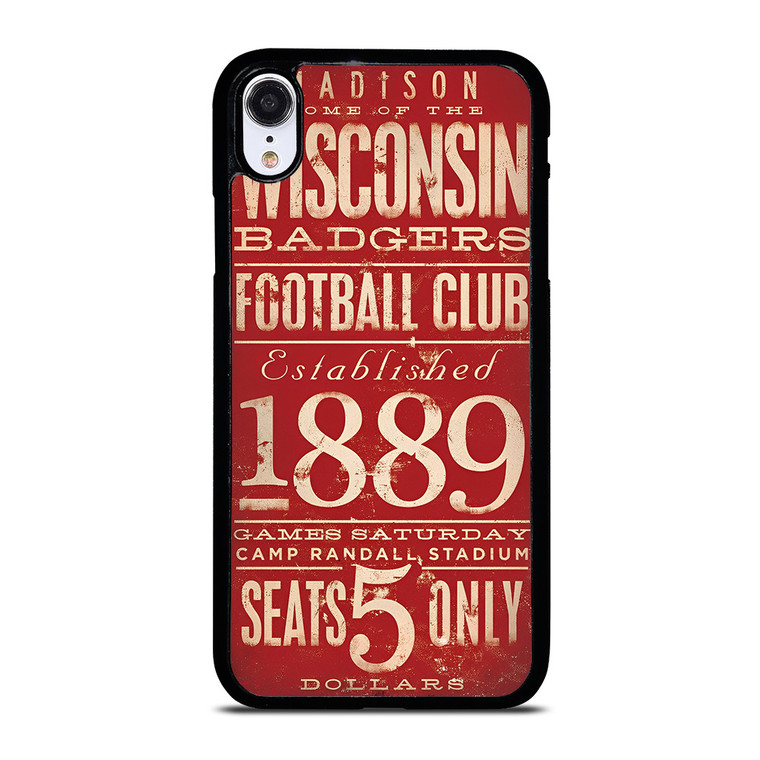WISCONSIN BADGER OLD TICKET iPhone XR Case Cover