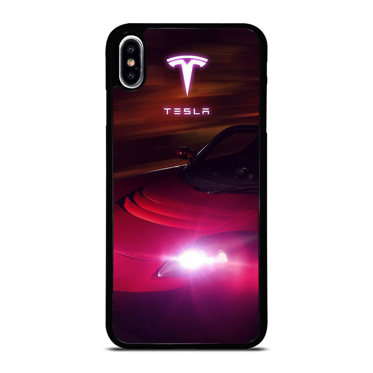 TESLA MOTORS RED CAR iPhone XS Max Case Cover