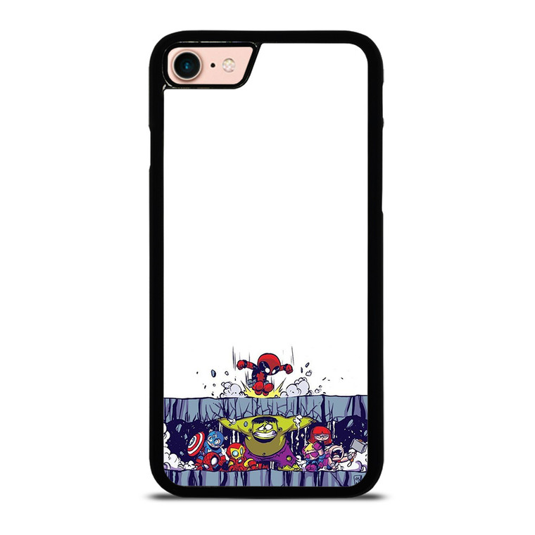 SPIDERMAN VS ALL MARVEL HEROES KAWAII iPhone 7 / 8 Case Cover