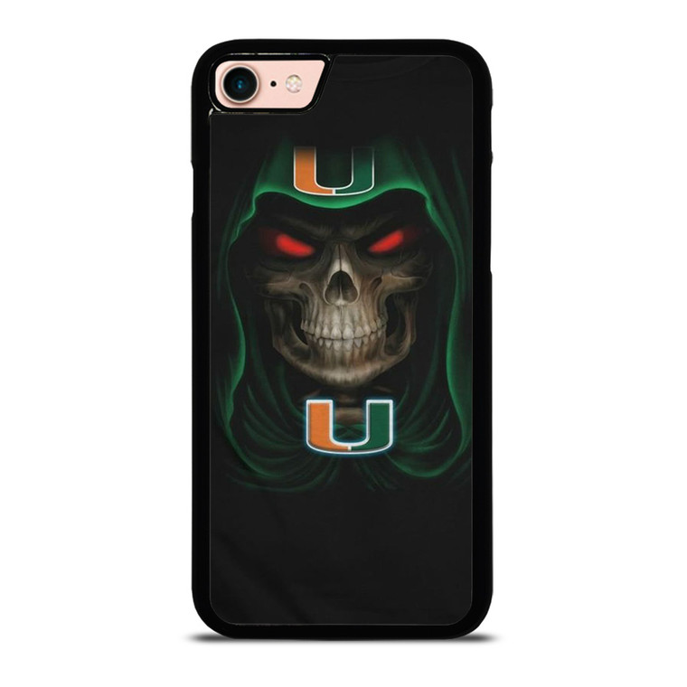 UM MIAMI HURRICANES SKULL iPhone 7 / 8 Case Cover