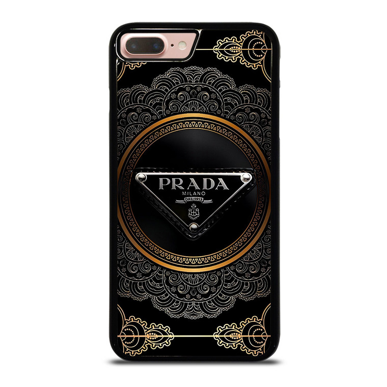 PRADA MILANO BLACK GOLD iPhone 7 / 8 Plus Case Cover