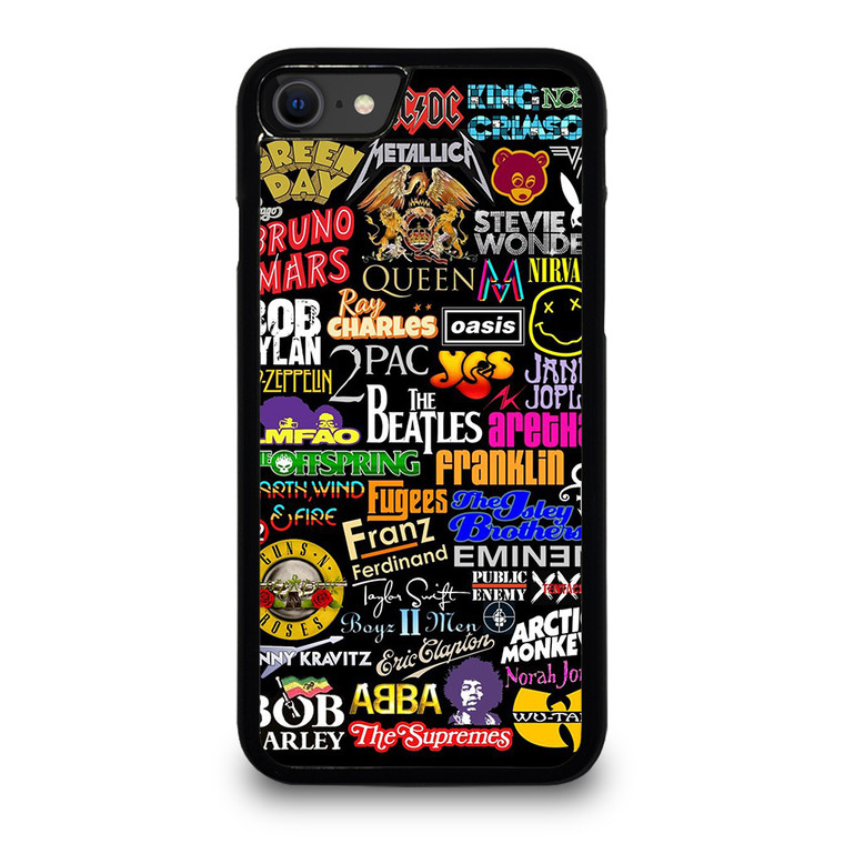 ROCK BAND COLLAGE iPhone SE 2020 Case Cover