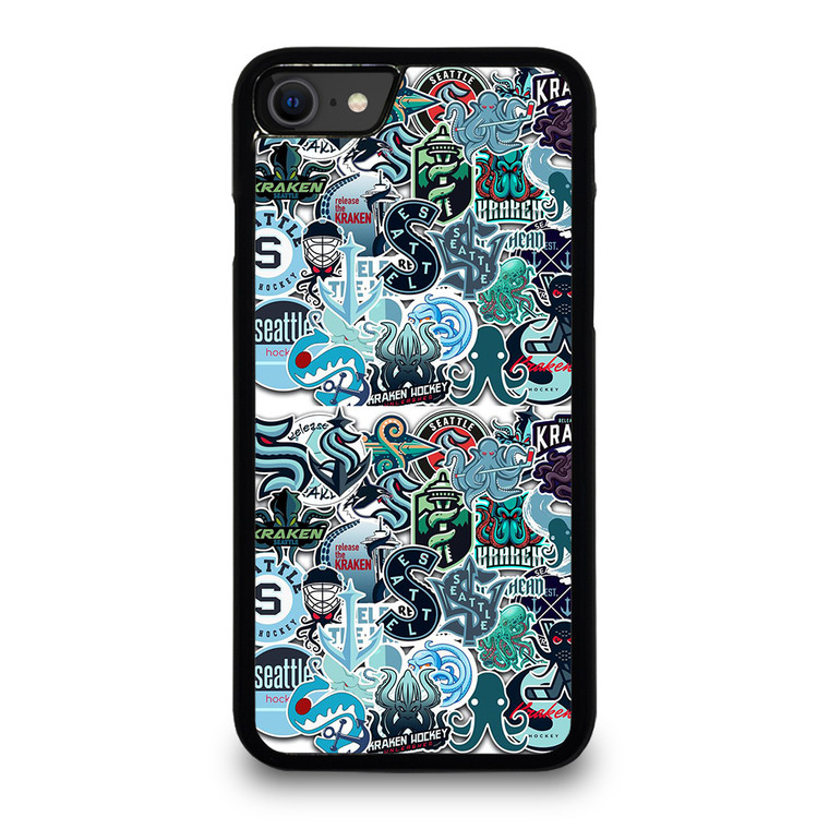 SEATTLE KRAKEN OCTOPUS COLLAGE iPhone SE 2020 Case Cover