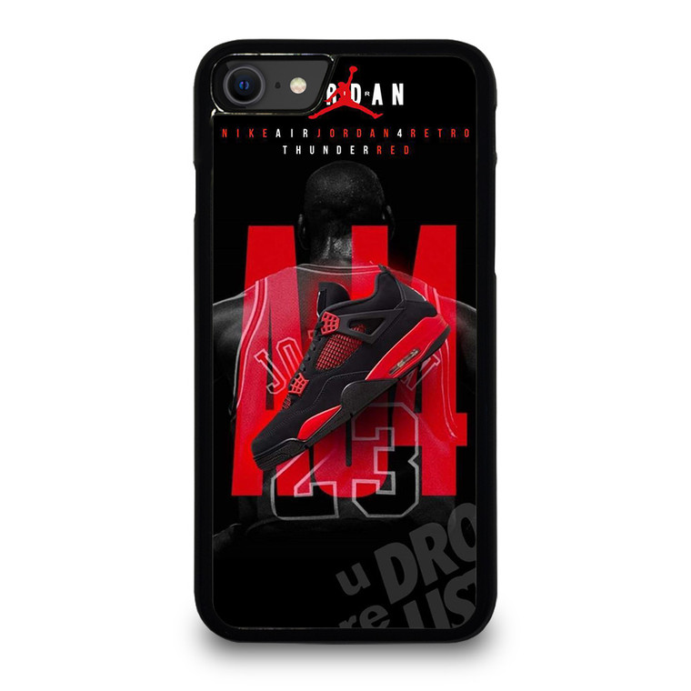 SHOES THUNDER RED JORDAN iPhone SE 2020 Case Cover