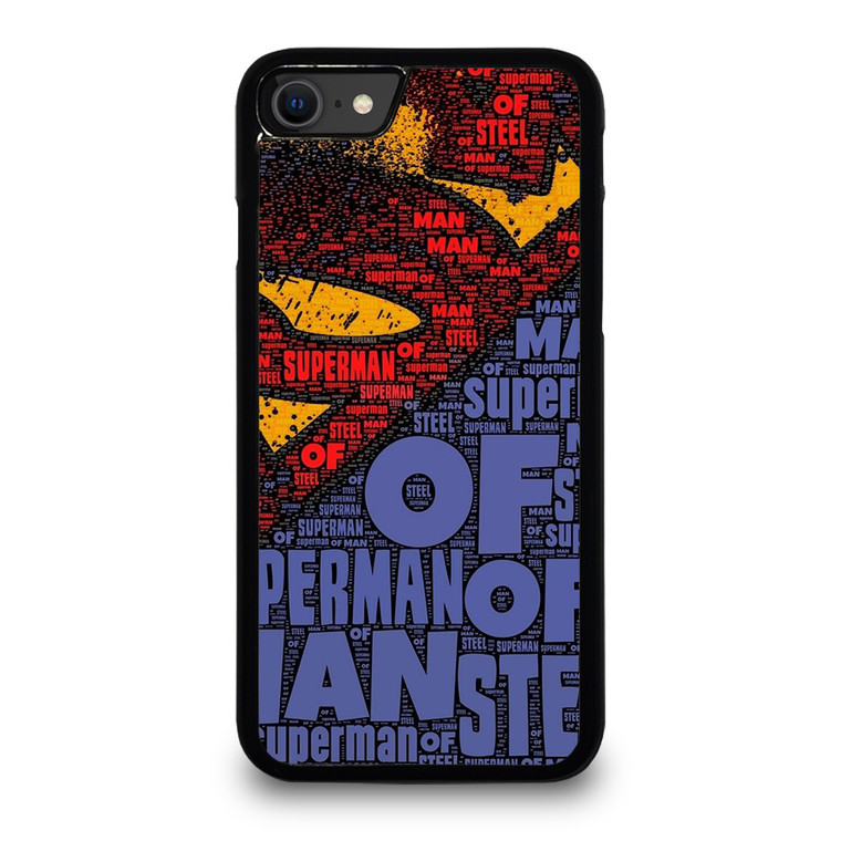 SUPERMAN LOGO ART WALL iPhone SE 2020 Case Cover