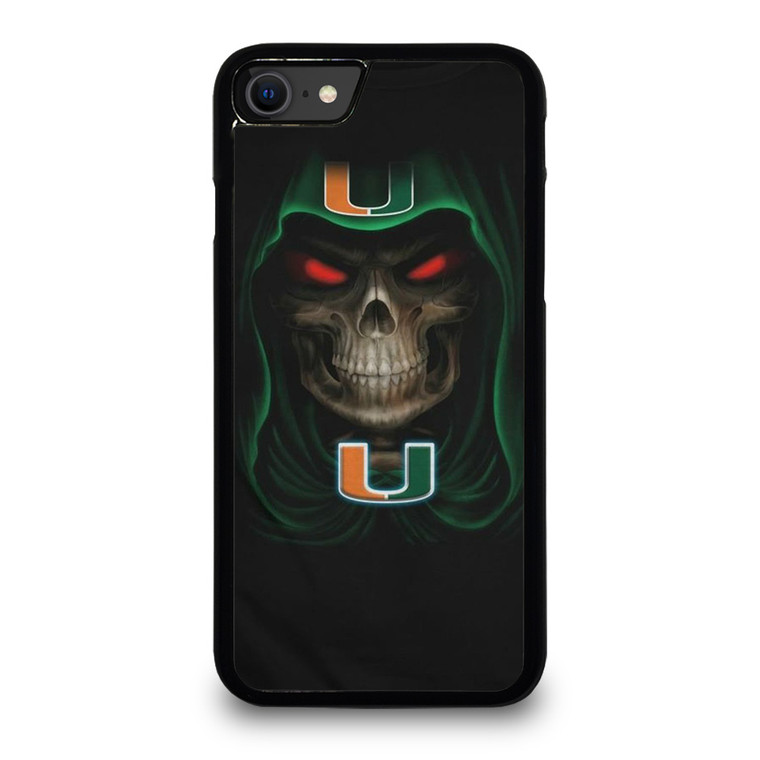 UM MIAMI HURRICANES SKULL iPhone SE 2020 Case Cover