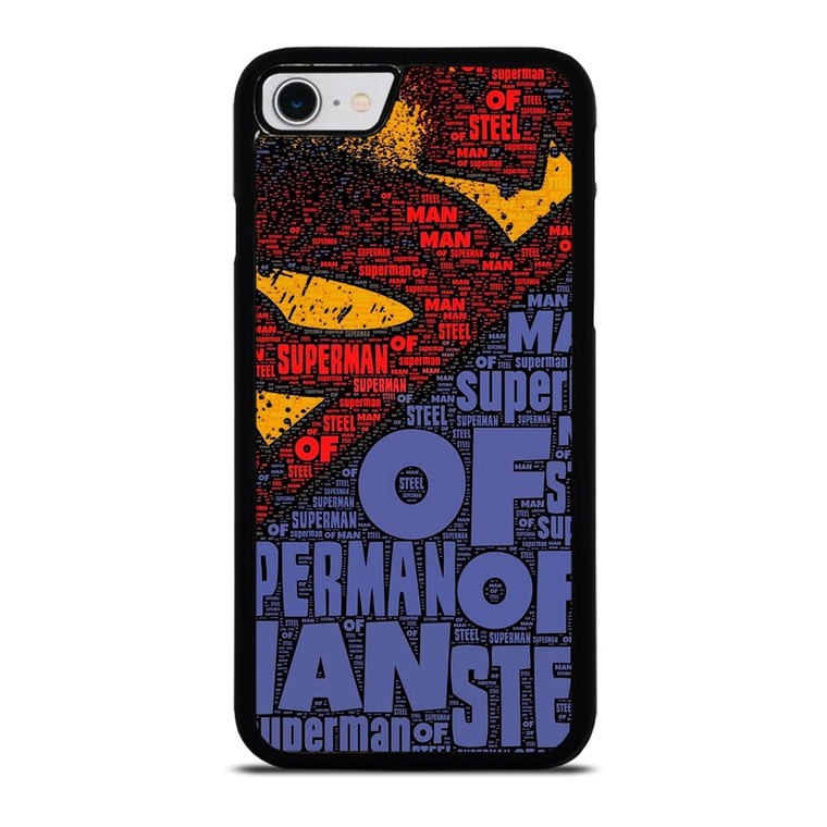 SUPERMAN LOGO ART WALL iPhone SE 2022 Case Cover