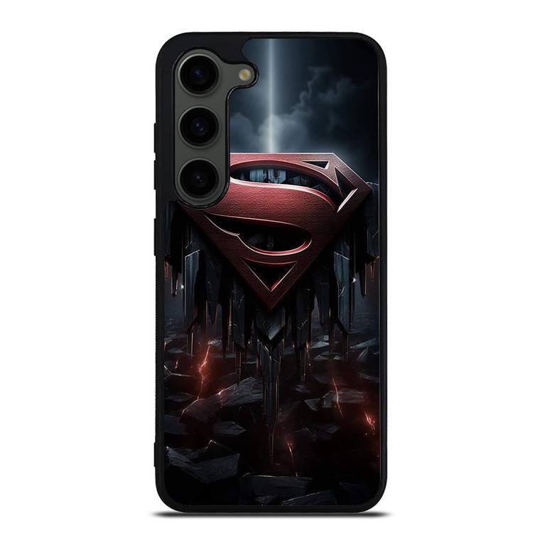 SUPERMAN DARK LOGO ICON Samsung Galaxy S23 Plus Case Cover