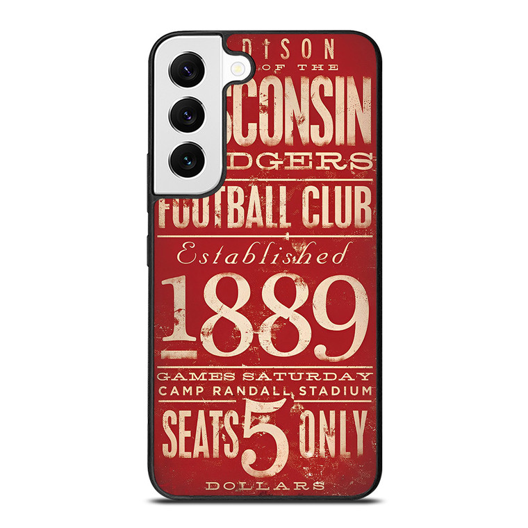 WISCONSIN BADGER OLD TICKET Samsung Galaxy S22 Case Cover